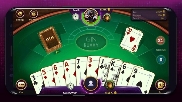 playing gin rummy online free aol