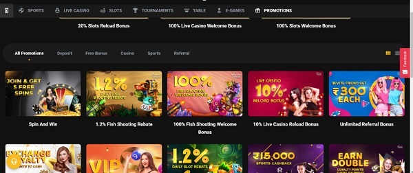 Promos online casino