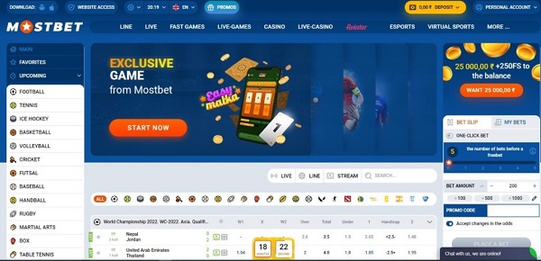 MostBet - Home Page