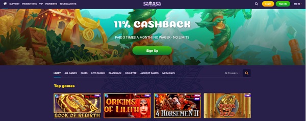 Samosa Casino - Home Page