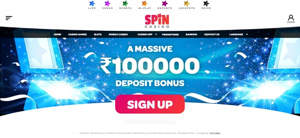 Spin Casino - Bonus