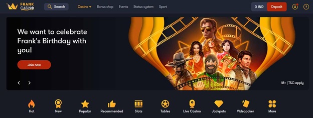frank-casino-homepage